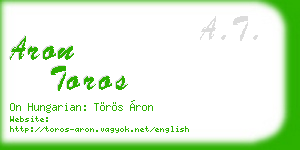 aron toros business card